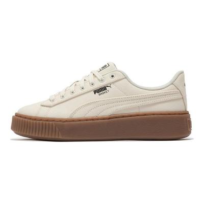 Basket Platform Canvas Fashion Casual Low Top Sneakers Women Sneakers Beige 399251-02