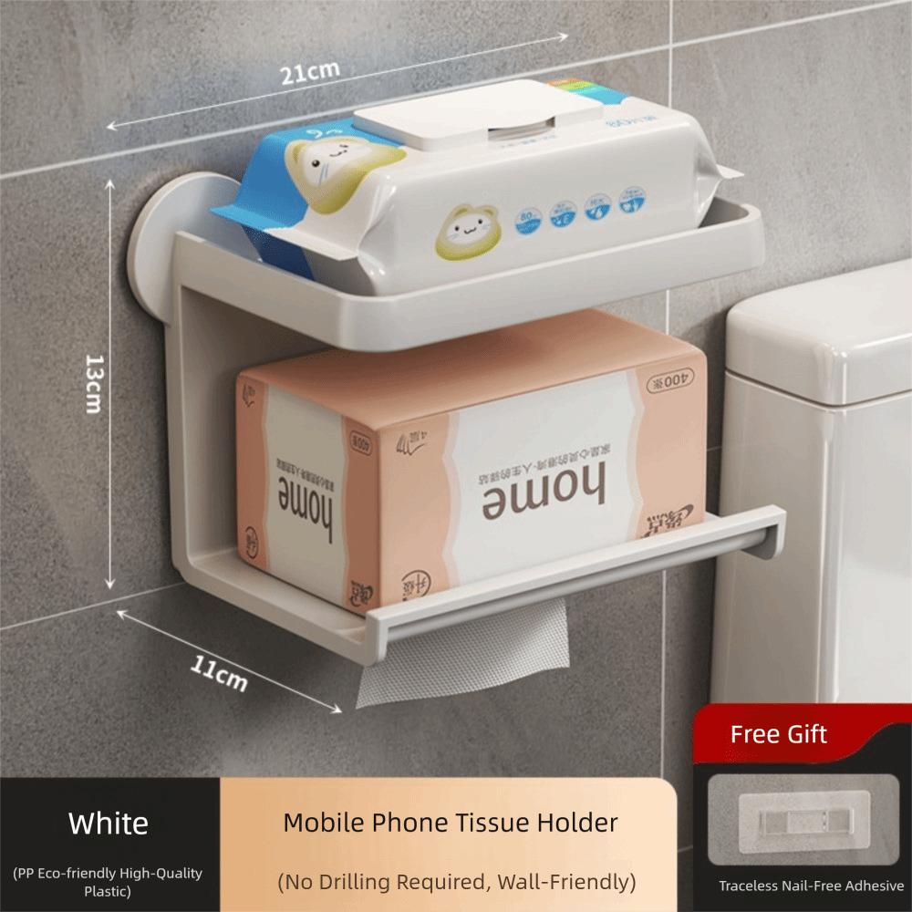 Bear Shape Toilet Paper Holder Stand Wall-Mounted Bathroom Storage Rack  Bathroom