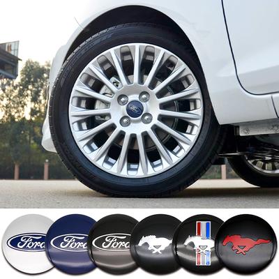 For Mondeo Mustang Focus 2 3 4 Fiesta Ecosport Kuga 4Pc 56mm 60mm Car Styling Wheel Center Cap Hub Covers Badge Accessories