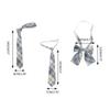 Punk Style JK Necktie Adjustable Neck Tie for Teens Girl School Uniform Bowtie Fashion Animes Costume Tie