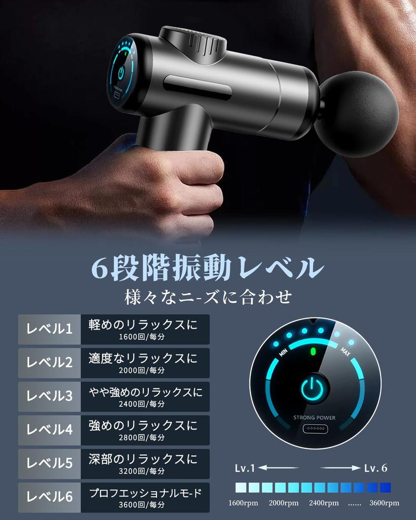 Mucuru Handy Myofascial Release Gun with AI Mini Myofascial Release 6 6 Levels of Powerful 2400mAh Large Includes Japanese Instruction Perfect Gift