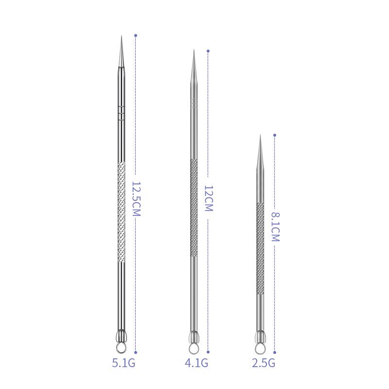 Metal Blackhead & Acne Extractor Tool Set