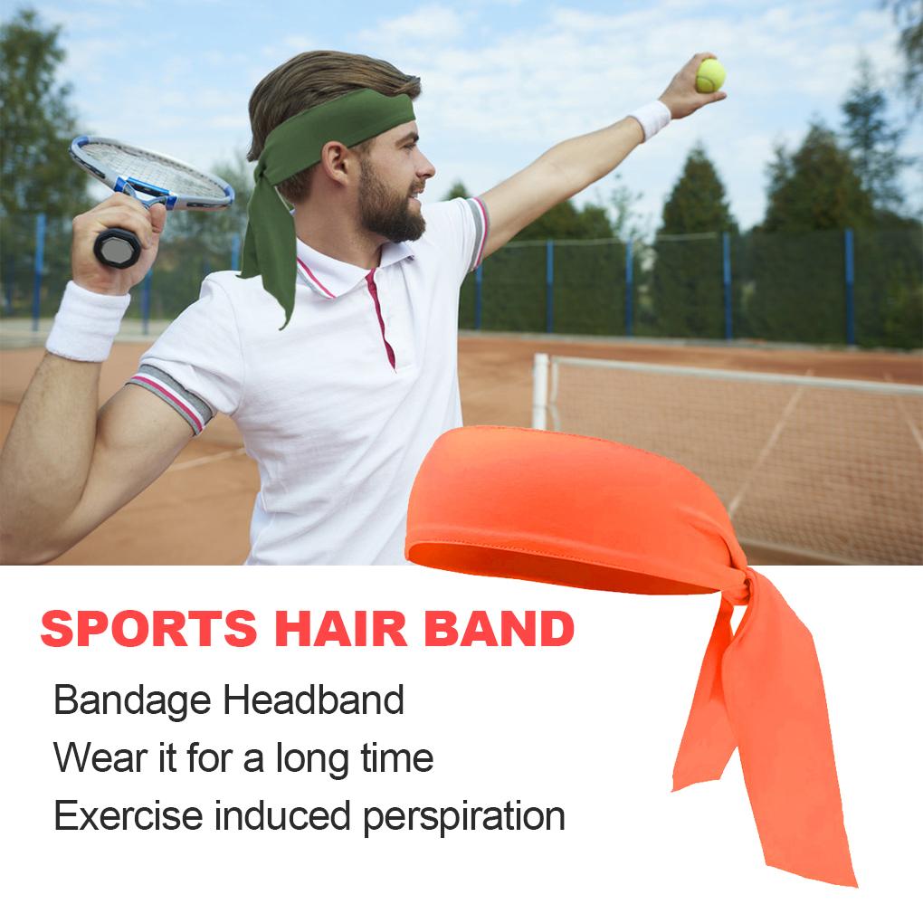 Fashion Sports Headband Adjustable Back Sweat Bands Quick Dry Multicolor Athletic Hair Styling Accessories for Tennis Basketball