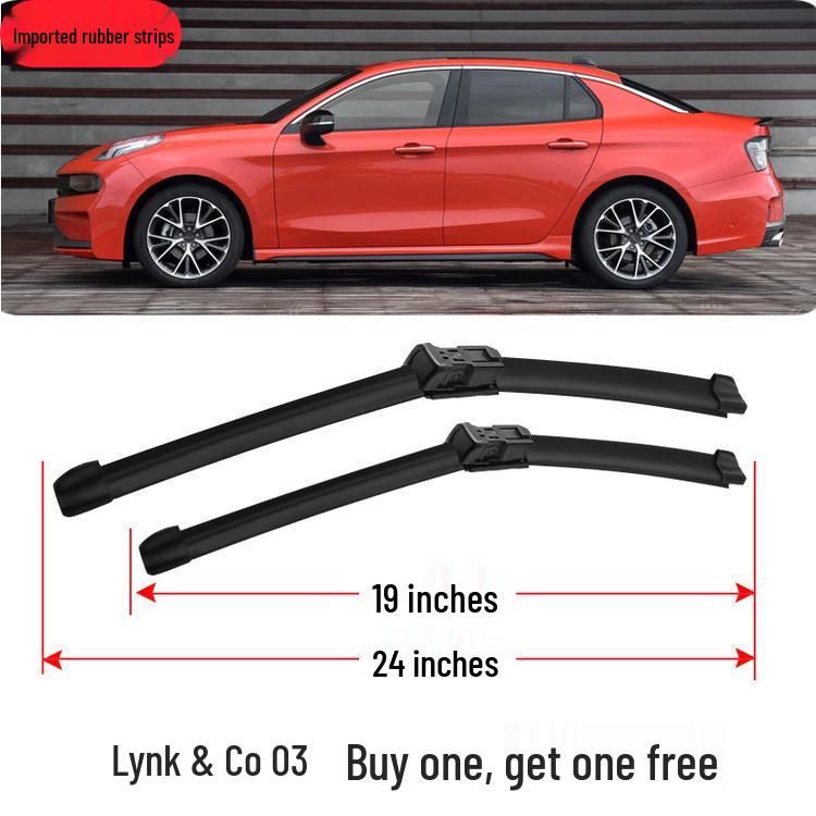 Compatible with Lynk & Co 03 Type Jin PRO Wiper Blade, Bone-Free Rubber Strip, Original Car Wiper Accessories.