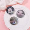 Broche de Aleación de Gato y Niña de Dibujos Animados para Bolsos y Ropa