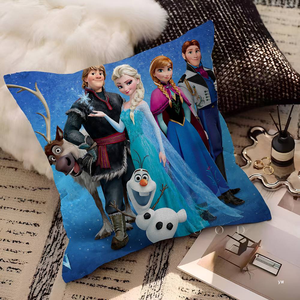Cartoon-F-Frozenes Pillow Cover Sofa Cushion Cover Home Room Decoration Children Gift