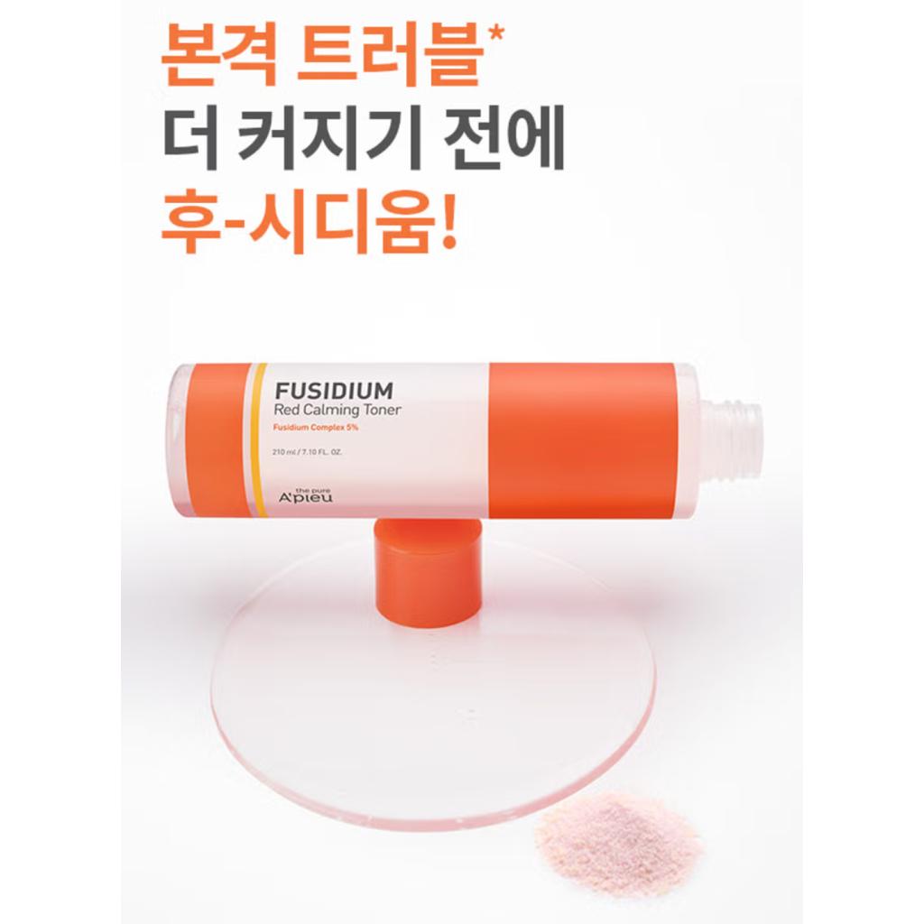 [A'pieu] PURE FUSIDIUM RED CALMING TONER 210ml