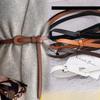 Simple Style Belt Temperament Retro Pair Buckle Thin Belt Women's Dress Elastic Elastic Belt Hook Narrow Waist Seal