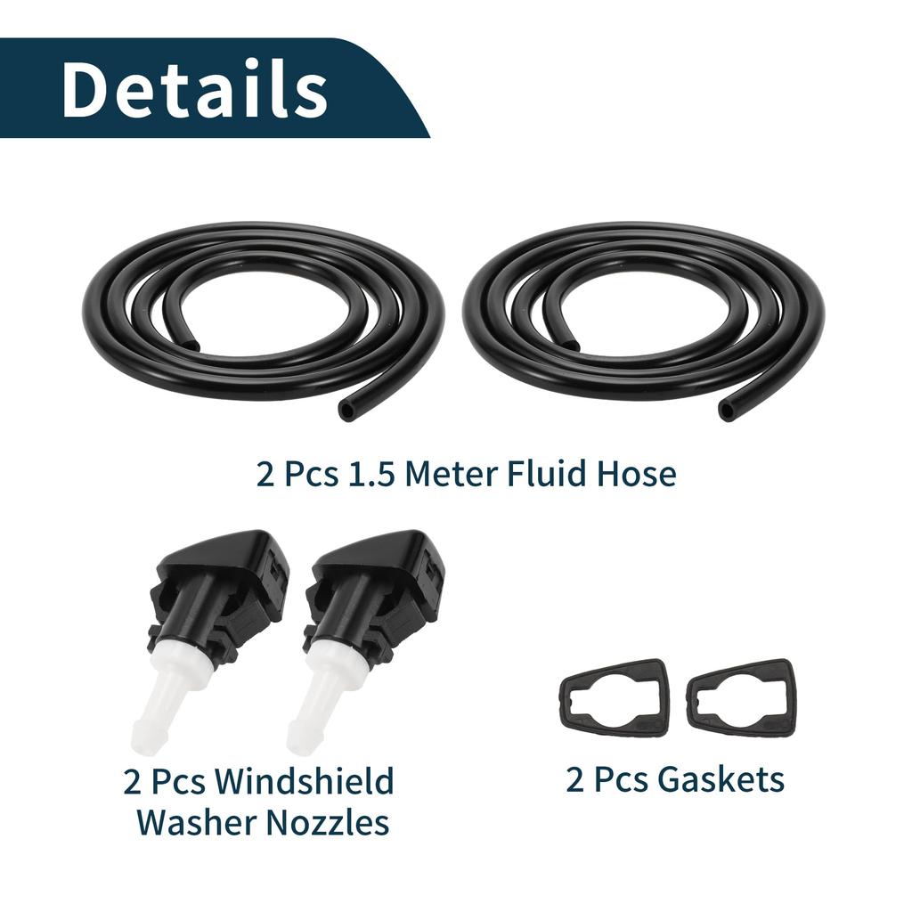 TUCKBOLD Front Black White Windshield Washer Nozzle No.4805742AB For Dodge Grand Caravan 2008-2020 200 200 20 200 200 20 20