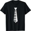 Music Piano Necktie Costume Cool Instrument Christmas Gift T-Shirt