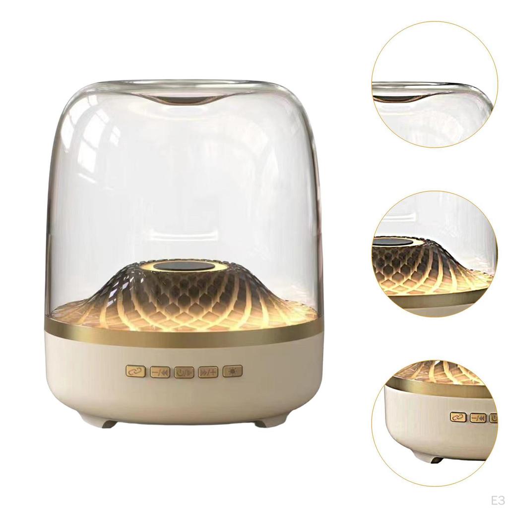 Bt Speaker Ornament Easy To Use Music Player for Travel Office Sports Black