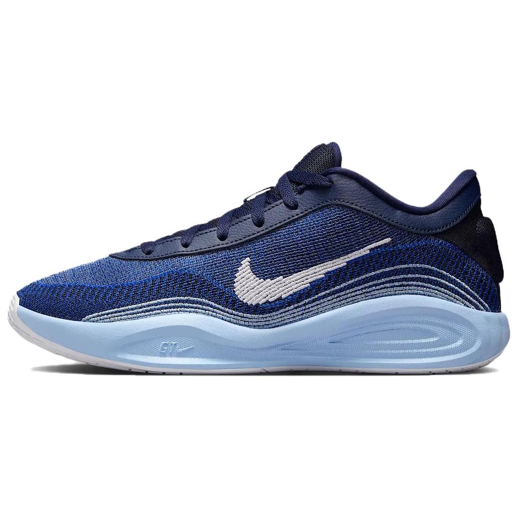 Nike GT Hustle Academy Anti Slip Wear Resistant Low Top Basketball Shoes Unisex Blue Basketball Shoes FJ7808-401