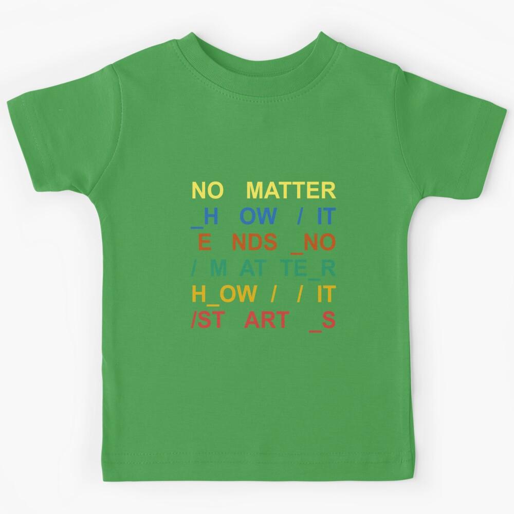 best rainbow lyric of radioheads 608 Kids T-Shirt 110
