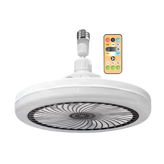 30W E27 Deckenventilator mit Licht & Fernbedienung, Dimmbarer LED-Ventilatorlicht-Kronleuchter für Wohnzimmer Schlafzimmer Küche, Home-Office-Beleuchtung