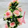 Artificial Plant Container With Colorful Silk Flowers For Indoor Decor And Special Occasions