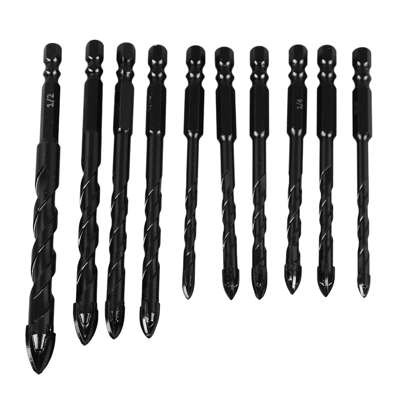 

10 шт. Бур по бетону 1/4 дюйма шестигранный хвостовик мокрое сухое бурение алмазные сверла для керамической плитки дерева