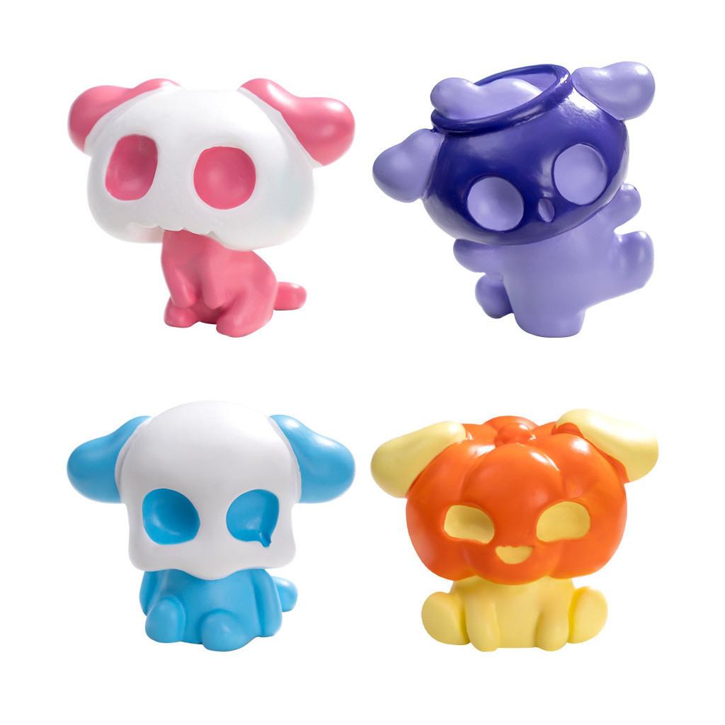 Halloween Resin Fairy Figurines Set Diy Mini Ornaments Blind Box Accessories Fun