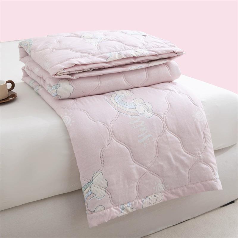 1PC Floral Style Breathable Air Conditioning Blanket Adults Kids Thin Quilt Skin-friendly