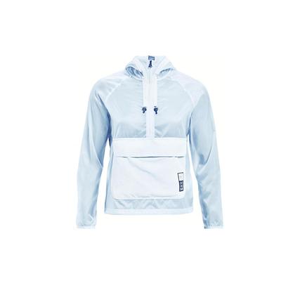 UA Sun Protection Series Anywhere Anorak Lightweight Breathable Hooded Jacket With Large Pockets Women Jacket Blue 1361368-438