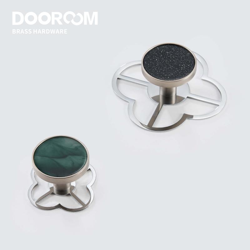 Dooroom Brass Furniture Handle Hook Gasket Rural Style Personalized Decoration Washer