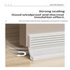 Door Bottom Seal Strip Self Adhesive Weatherproof Dust Proof Noise Reduction Draft Blocker 2.5M for Home Use