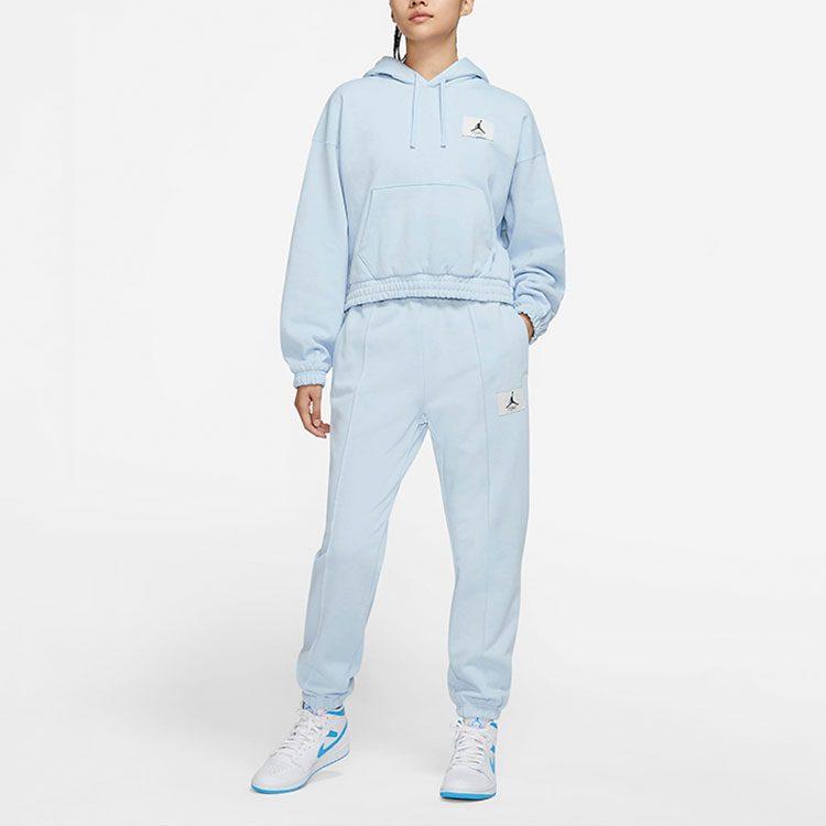 Jordan Sweatshirts Women's Blue Hooded Moderate Regular DD6999-438