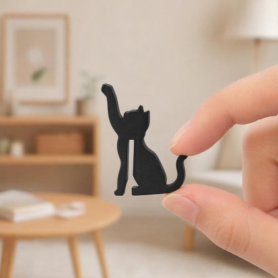 Fun Desktop Accessory 3D Printed Dog/Cat Hook, Compact Decorative Door Interactive Novelty Pet Hook Shape Hanger Ornament for Living Room Bedroom