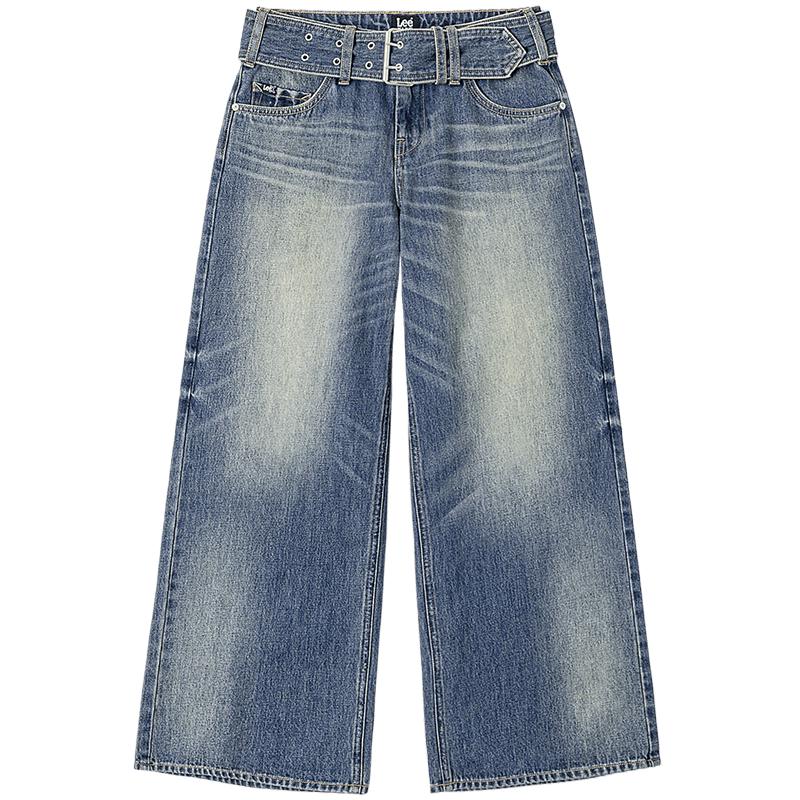 

Lee Women s Y2K Loose Wide-Leg Jeans with Detachable Belt 28