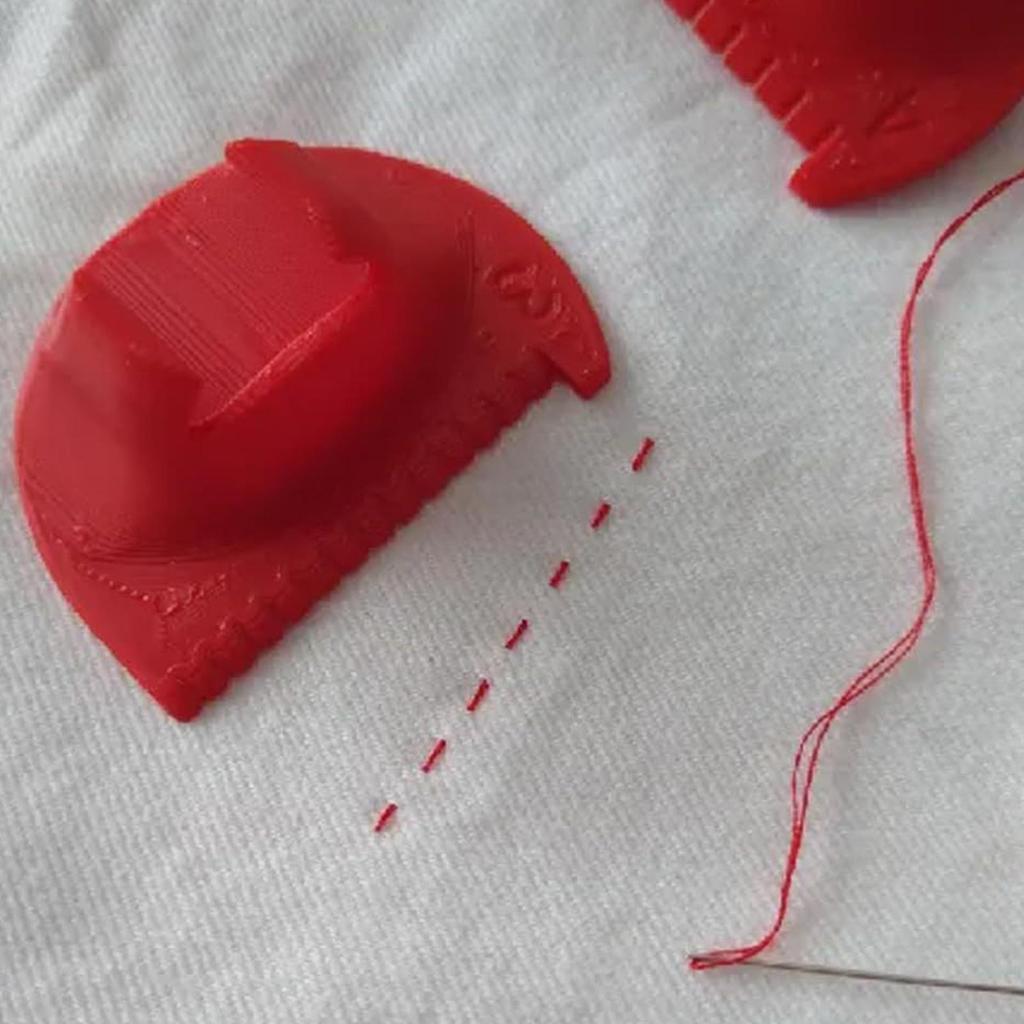 3Pcs Easy Sewing Guide for Beginners Seniors Plastic Hand Sewing Tool with 4mm 3mm 2mm Spacing for DIY Crafting Thumb Guide