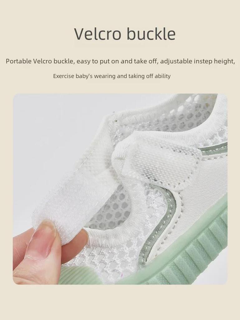 Non-Slip Soft Mesh Toddler Sandals for Boys and Girls (0-2 Years)