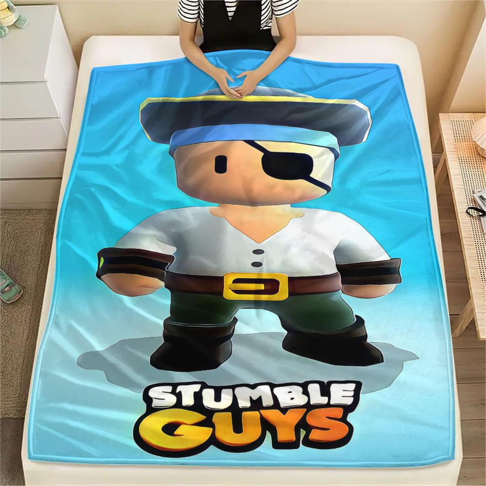 1PC Stumble Guys Tumble Blanket, High Quality Comfortable for All Seasons, Home Decor, Warmth and Comfort
