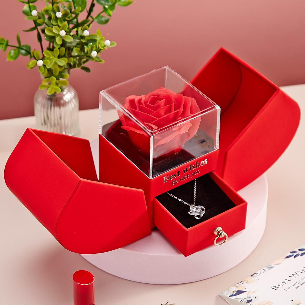 Creative Jewelry Box for Necklace & Ring, Holiday Gift for Friends