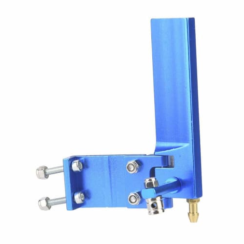 RC Rudder, Aluminum RC Boat Accessory, Methanol Boat, RC Racing Boat, Electric Boat Model, Marine Boat Steering and Motor Water Cooling Design (Blue,