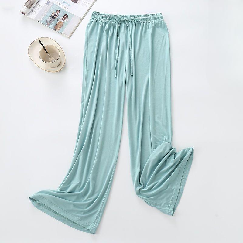 Women's Spring Summer and Autumn Loose Drape  Modal Wide-leg Pants  Casual Mopping Pants High-waist Straight-leg Pants Dance Practice Pants