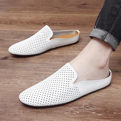 Mode Sommer Mode Neue Herren Hausschuhe hochwertig für Herren Leder Hausschuhe Lässig Atmungsaktiv Bequem Slipper Gentleman Laufschuhe