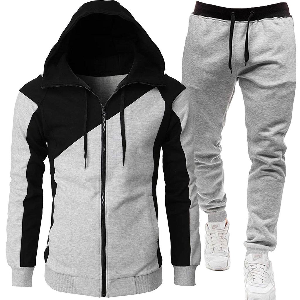 Men's Two-Tone Sports Jacket + Velvet Winter Suit 
