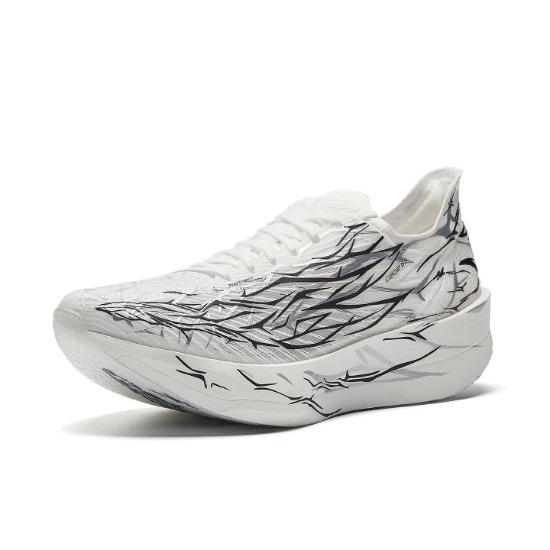 Anta Comfortable Fabric Rubber Low Top Running Shoes Men Sneakers White Black Titanium 912615589-2