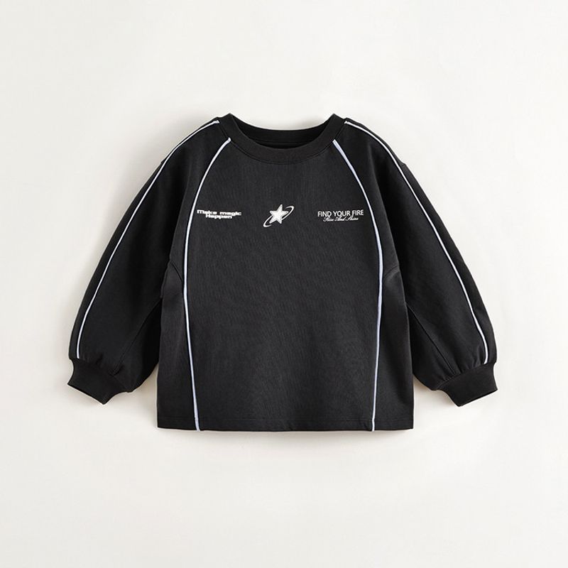 Mark Jenny Boys' Trendy Racing Sports T-Shirt Kidsren's Pure Cotton Top 2026 Spring New Style 250079