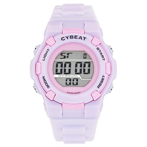 Sunflame ACY23-PU Women's Cybeat Digital Watch, 5 ATM Water Resistant, EL Backlight, Calendar, Alarm, Time Signal, and Stopwatch Functions, Purple