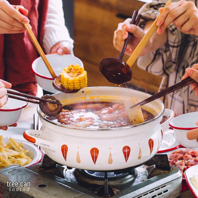 Shuke 24,8 cm Emaille-Suppentopf