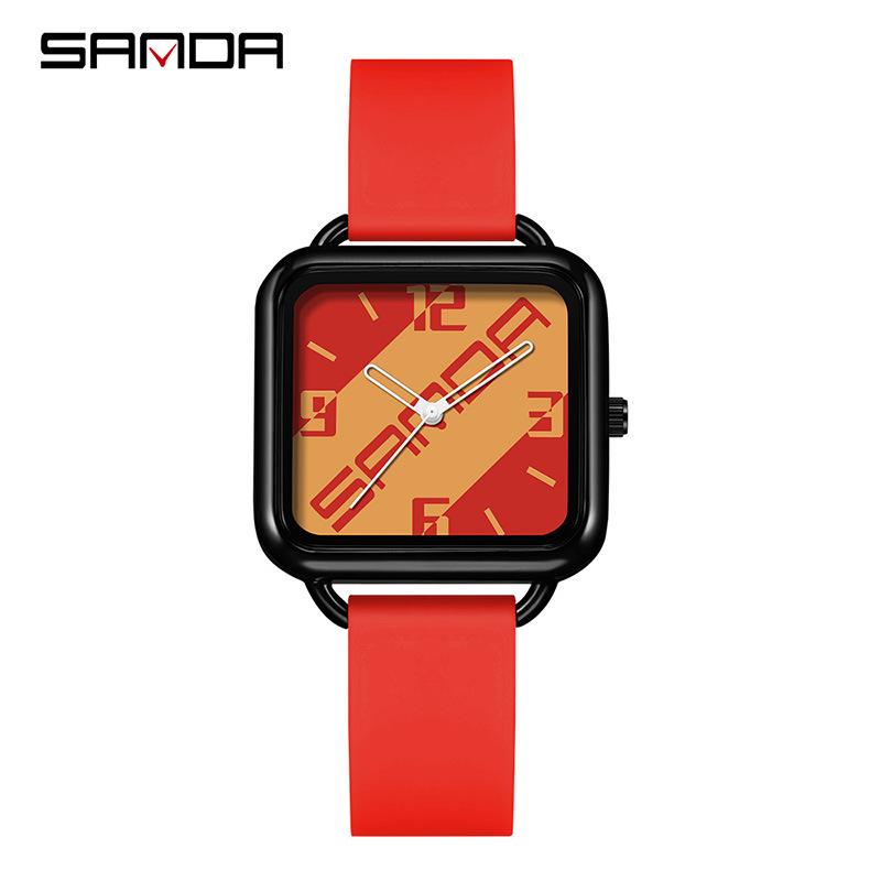 SANDA Korean Style Waterproof Quartz Watch for Students