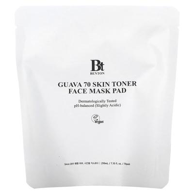 Guava 70 Skin Toner Beauty Face Mask Pads, 70 Sheets, 7.10 Fl Oz (210 Ml)