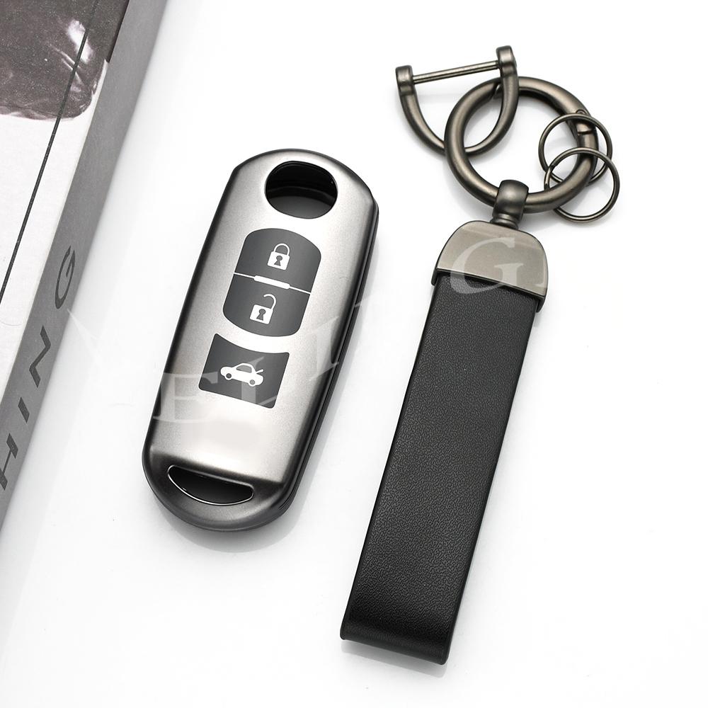 2 3 4 Button For Mazda 2 3 6 Demio Atenza Axela Cx-5 Cx5 Cx-3 Cx7 Cx-9 3 4 Cx30  -  Tpu Car Key Case Key Cover Keychain