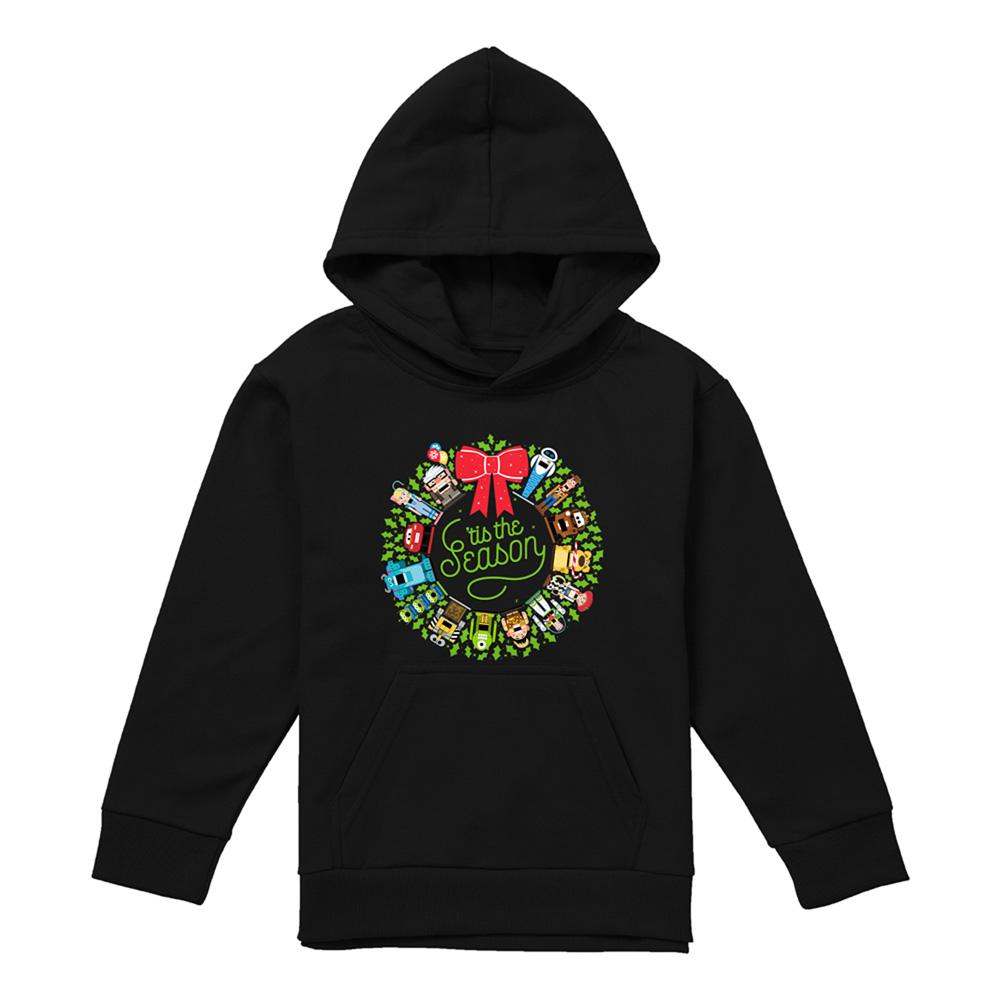 Cars Childrens/Kids Wreath Heather Christmas Hoodie