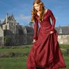 Medieval Retro Long-Sleeved Women's Dress: Party Costume for Stage Performance