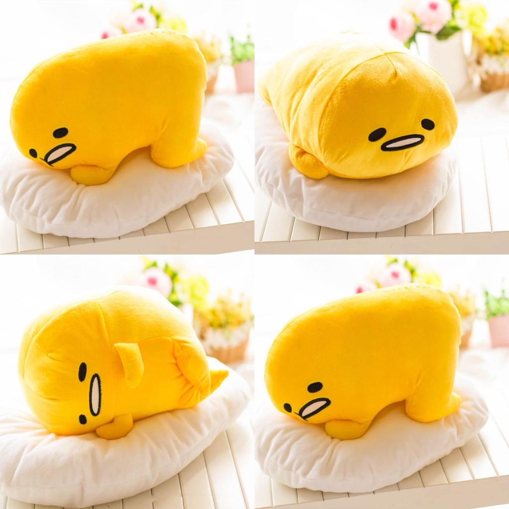 Adorable Cute Lying Gudetama Lazy Egg Motchiri 15" Plush Toy Stuffed Pillow Cushion For Ultimate Comfort