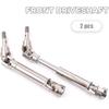 4PCS Front and Rear CVD Drive Shafts U-Joint Stainless Steel RC Driveshaft for 1/10 Traxxas Slash/Stampede/Hoss/Rustler VXL 4X4 4WD RC Car Upgrade