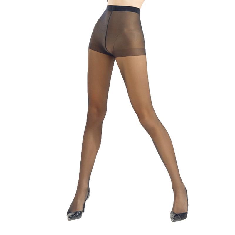 Anti-Haftananas Damen Ultra-Dünne Hochtransparente Nude-Feel Schwarze Seidenstrümpfe, Langlebig & Sexy mit Nicht-Rutschendem Schritt.
