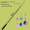 1/3/4Pcs Extended Four Section Telescopic Cat Stick 1.8M Extra Long Fishing Rod Resistant Feather Bell Cat Toy Pet Supplies