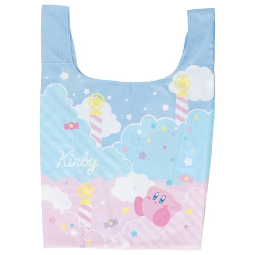 Marushin Eco Bag, Kirby's Dream Land Sweet Sky, H63.5xW40xD20cm (Folded: 12x12cm), Made with Recycled Polyester, Product Number: 4585011300